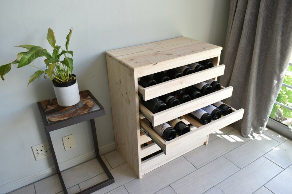 DIY Drawer Style Wine Rack Easy Woodworking Plans The Woodworker s Plans