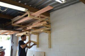 DIY Height Adjustable Lumber Rack | Woodworking Plans