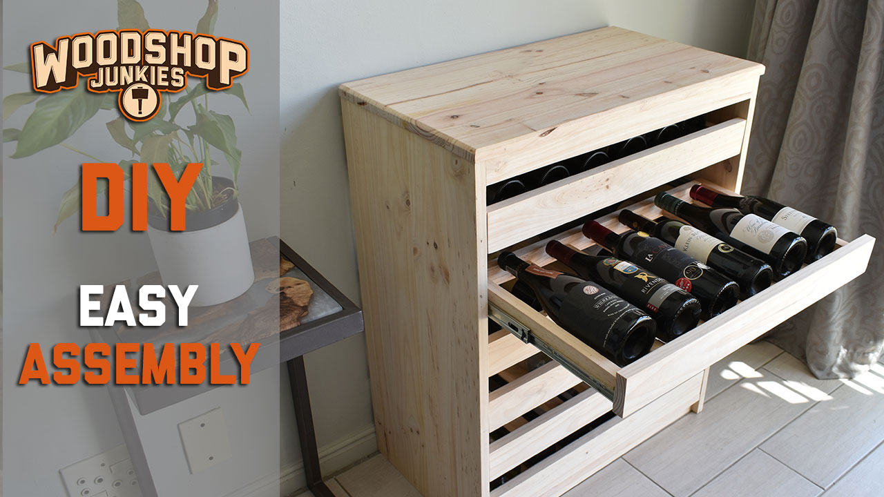 DIY Drawer Style Wine Rack Easy Woodworking Plans The Woodworker's Plans