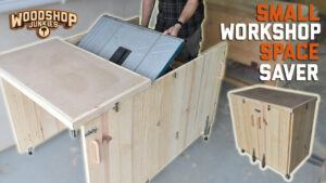 Space Saving Table Saw Station- Workshop Plans